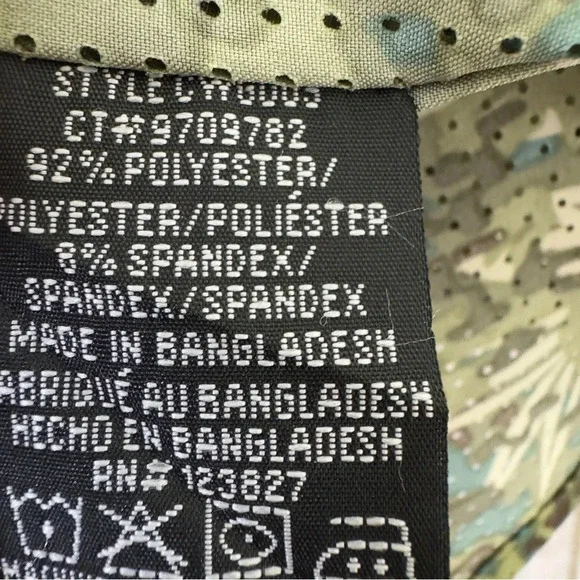 Canada Weather Gear Mens Vented Floral Camou performance shirt size Medium - Picture 10 of 14